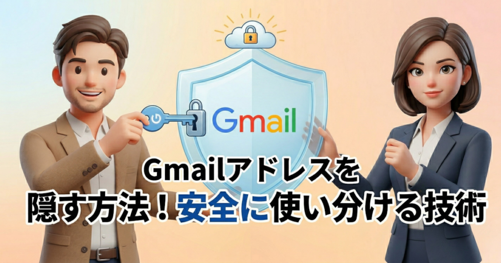 Gmail アドレスを隠す方法！安全に使い分ける技術