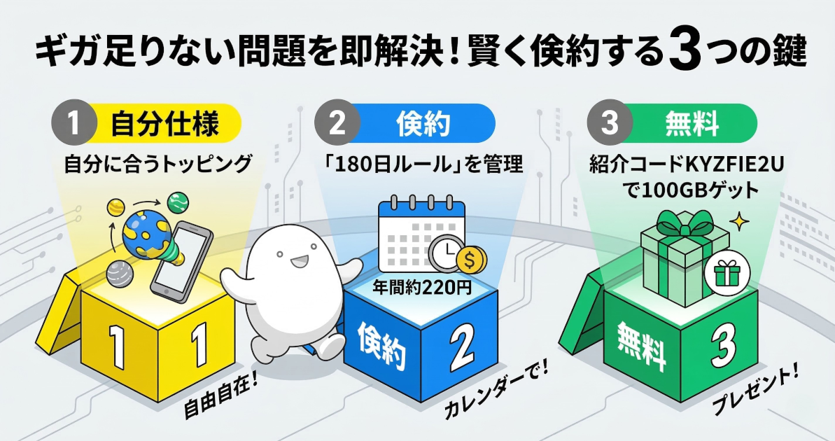 まとめ：新生活のギガ調整は povo にお任せ！賢く倹約する 3 つのポイント